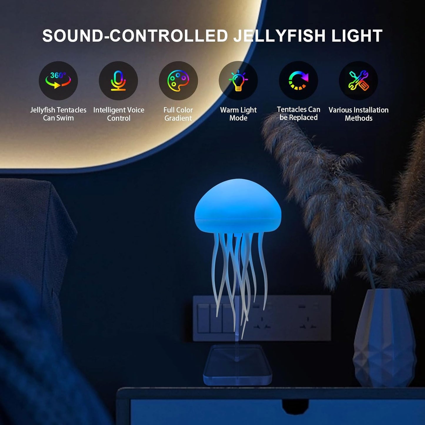 AquaNova Jelly Lamp™| Dive into a Magical Undersea Light Show - Decotogo.Shop