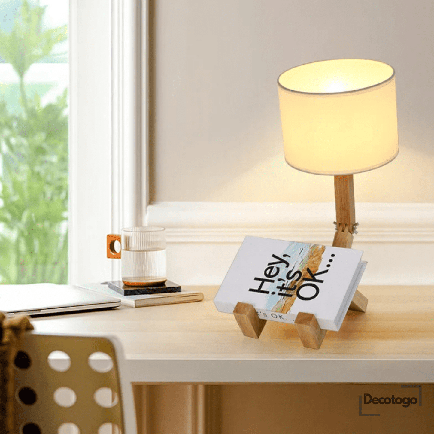 RoboLume™| The Wooden Robot Table Lamp - Decotogo.Shop